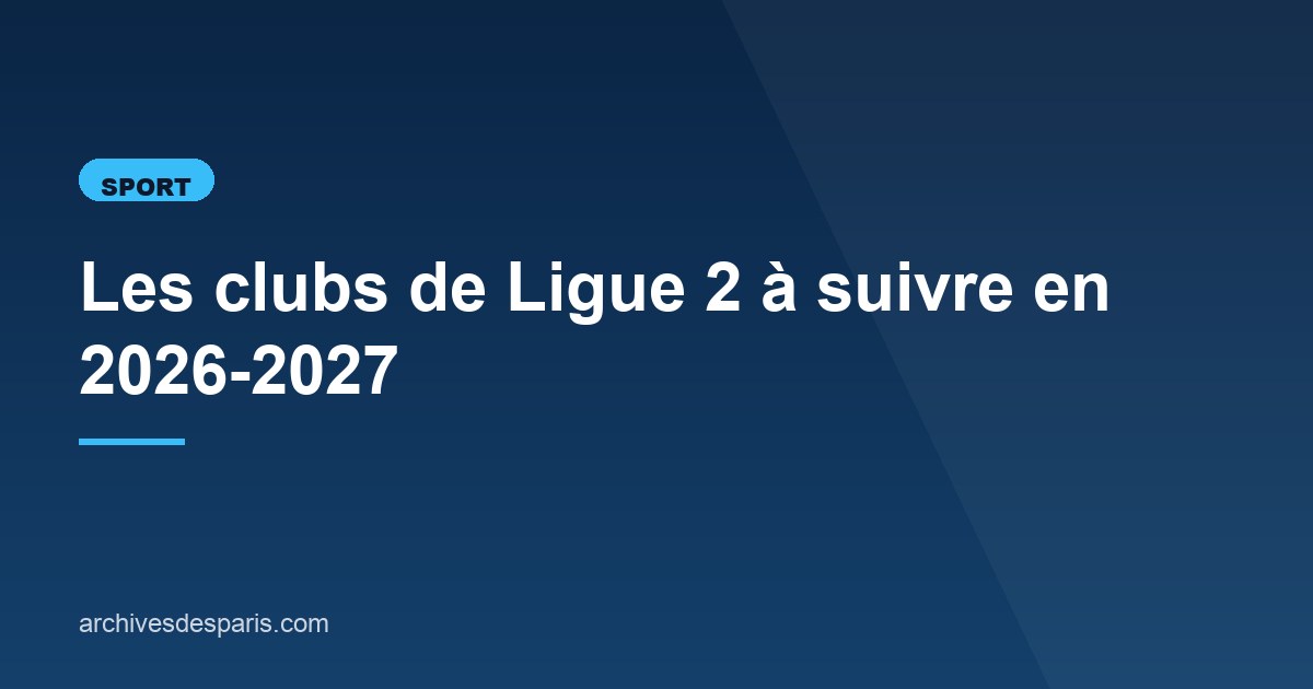 Illustration de l'article consacré à la Ligue 2