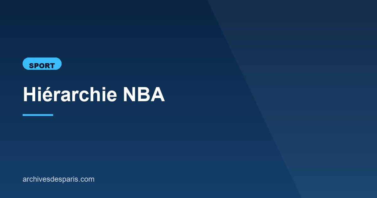 Illustration de l'article consacré à la hiérarchie NBA