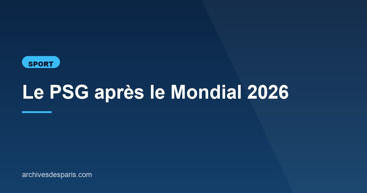 Illustration de l'article consacré au PSG en 2026-2027