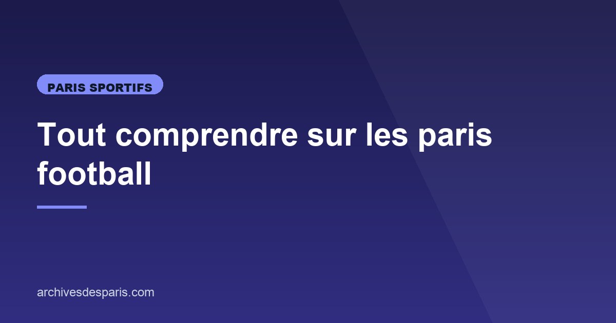 Illustration de l'article consacré aux paris football