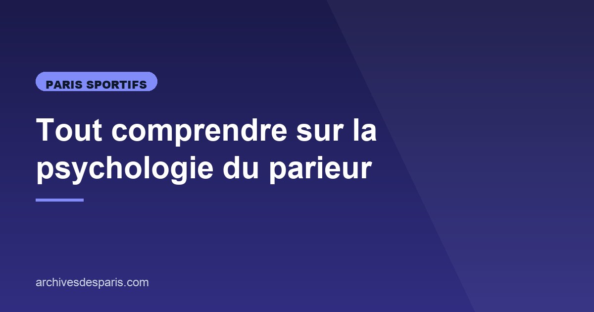 Illustration de l'article consacré à la psychologie du parieur